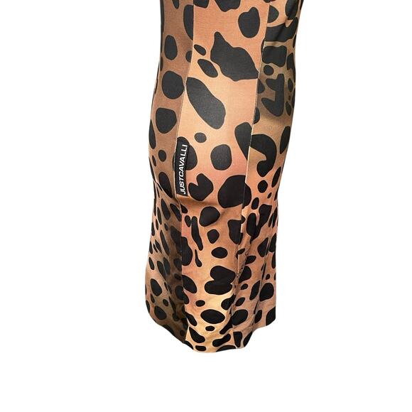 Just Cavalli IT 38 US 2 XS Bodycon Dress Cap Sleeve Tight Animal Print - Picture 10 of 16